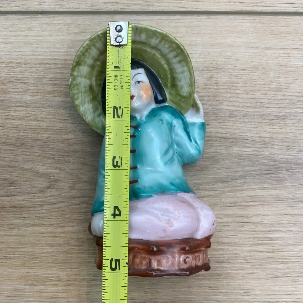 Vintage Chinese Wall Pocket‎ Figural Vase